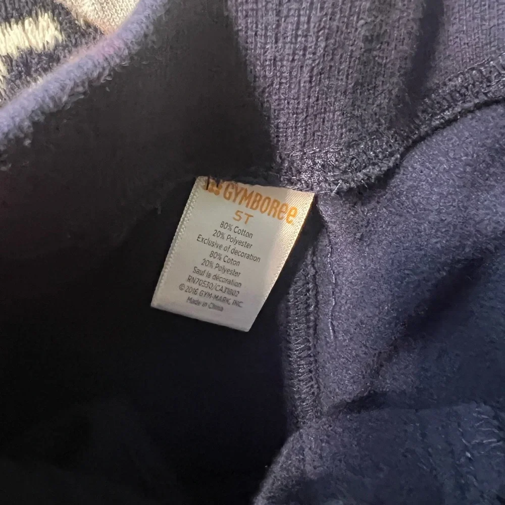 Gymboree Fleece lined Navy joggers & Gray cotton joggers